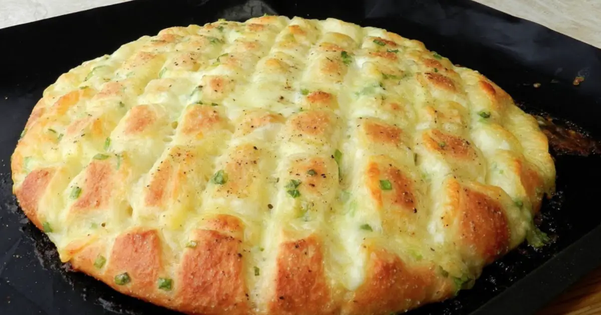 Receta de pan de mozzarella y ajo