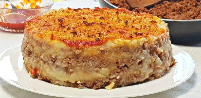 Pastel de papa y carne especial