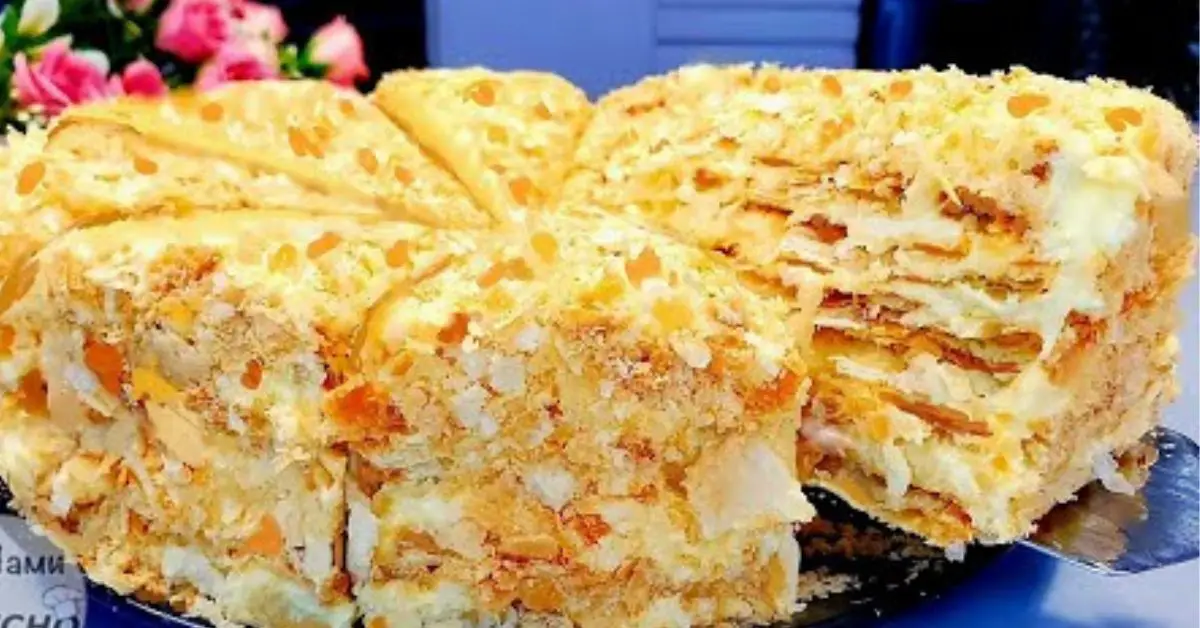 Delicioso pastel de Napoleón casero paso a paso