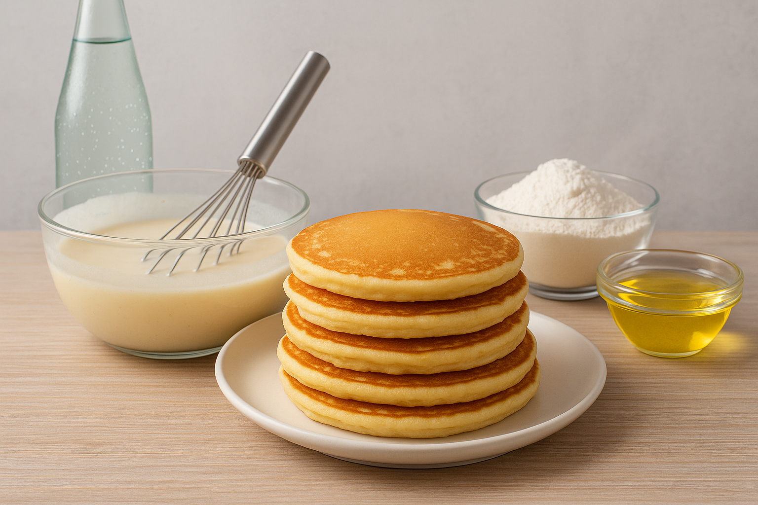 Nunca más volverás a poner agua o leche común en las panqueques: un solo ingrediente les da suavidad.