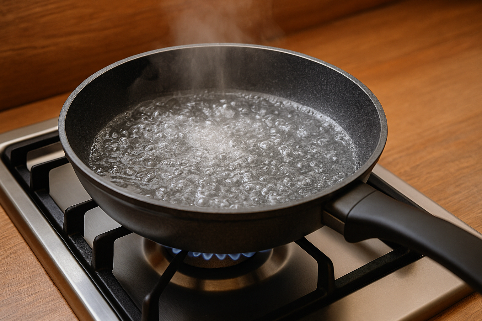 Por qué siempre hiervo la sartén antes de freír. El secreto de un viejo cocinero.