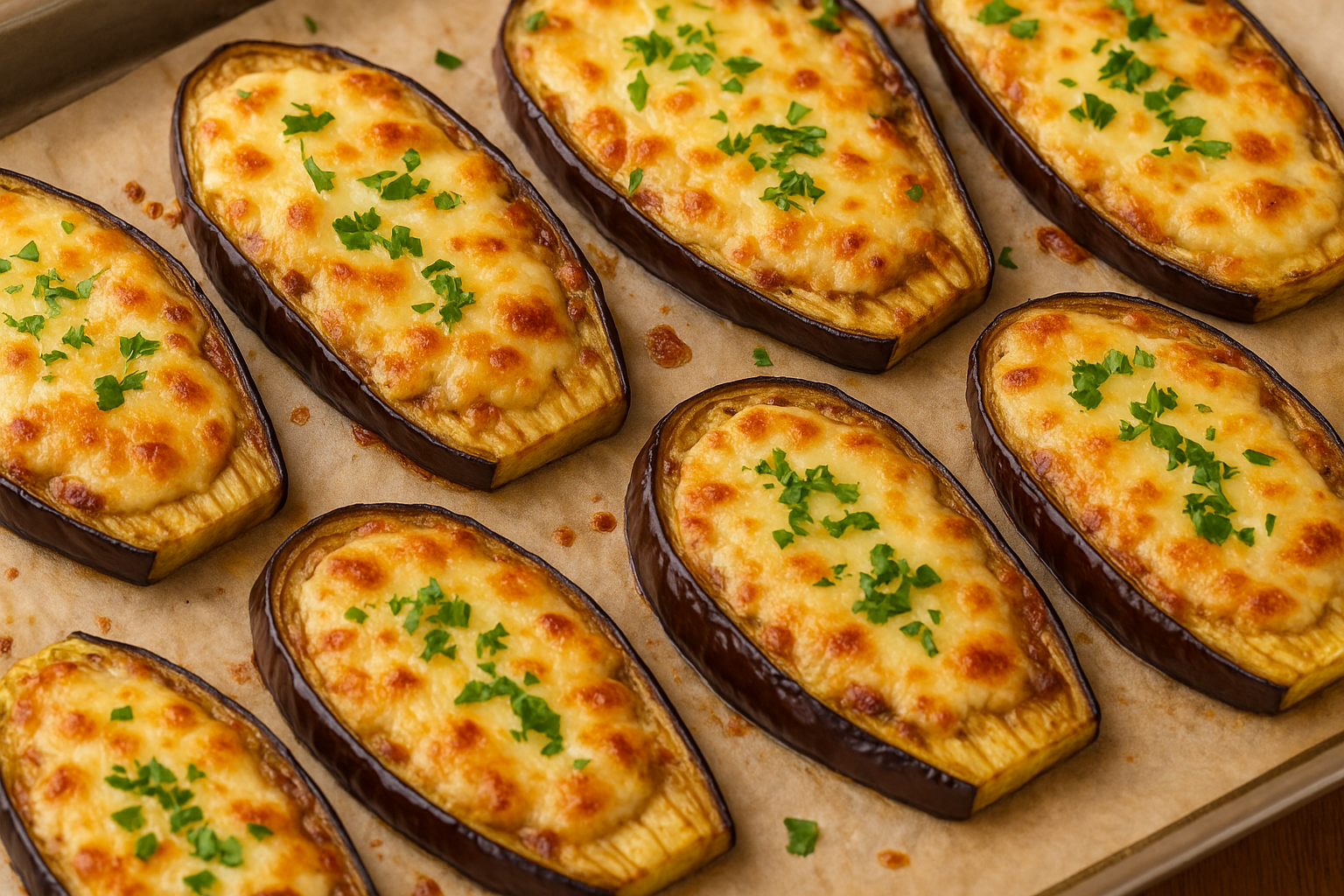 Cómo hacer Berenjena gratinada al horno.