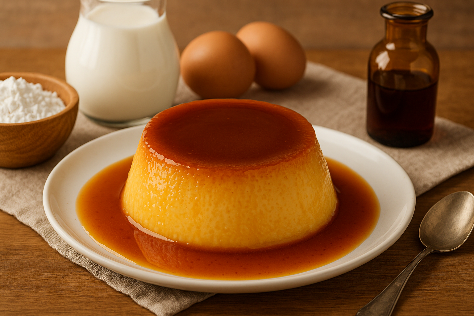 Cómo hacer flan de maizena con esta receta sencilla.