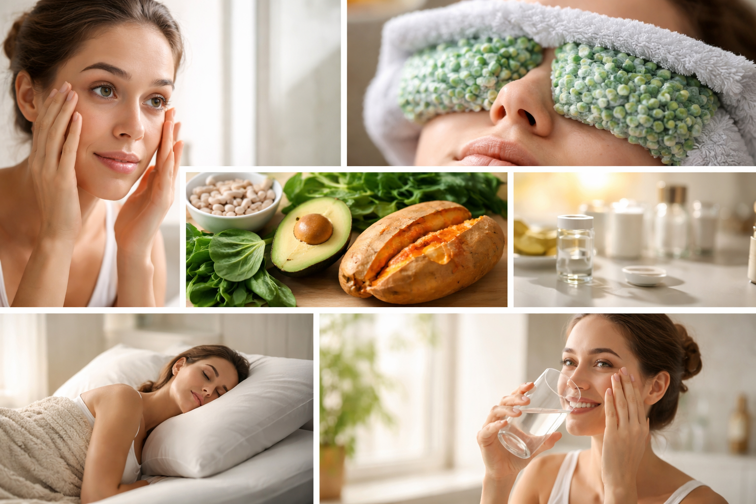 Cómo reducir las bolsas debajo de los ojos y favorecer el drenaje de líquidos de forma natural.