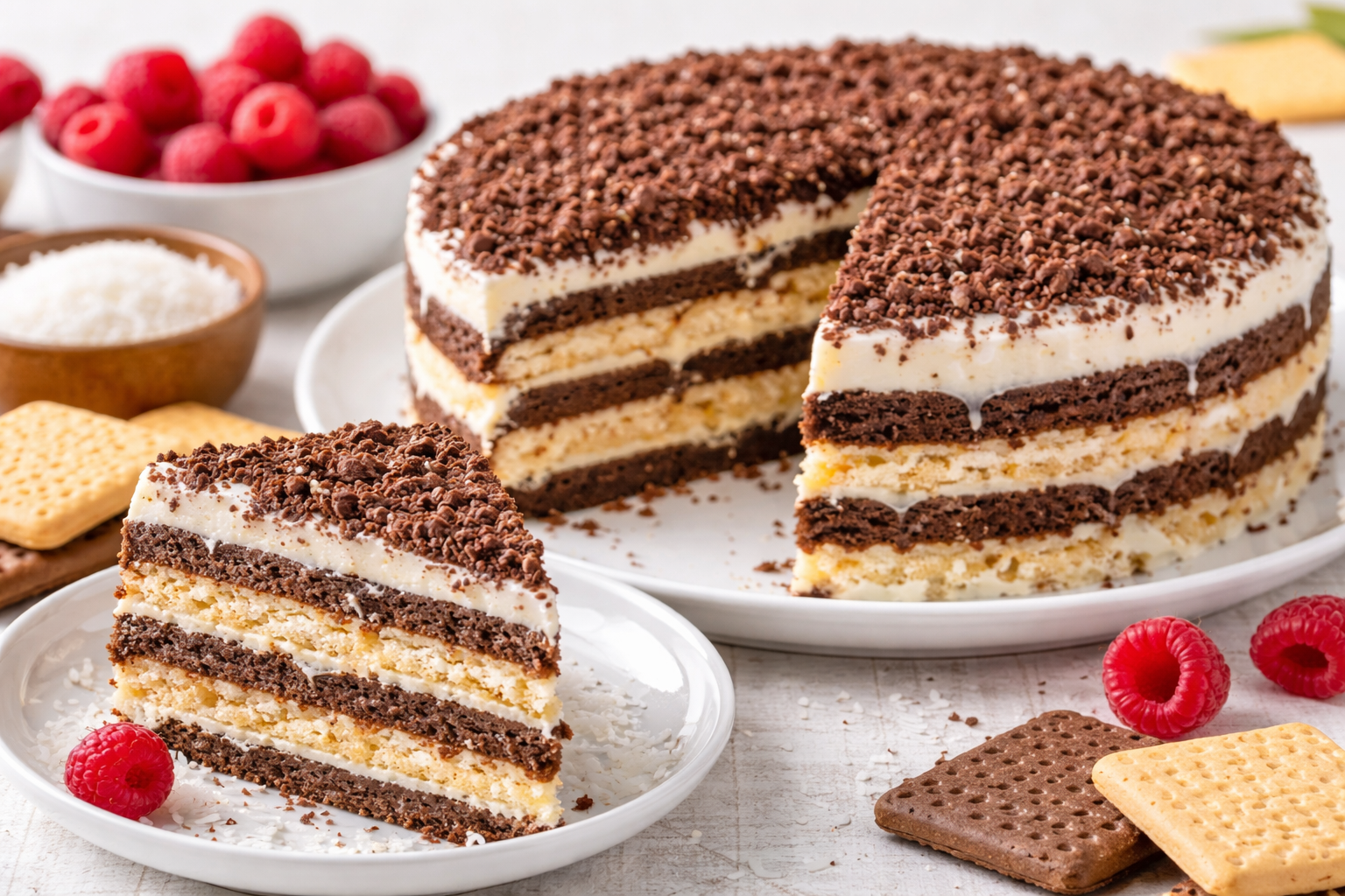 Un pastel fácil y rápido que se prepara en pocos minutos sin usar horno.