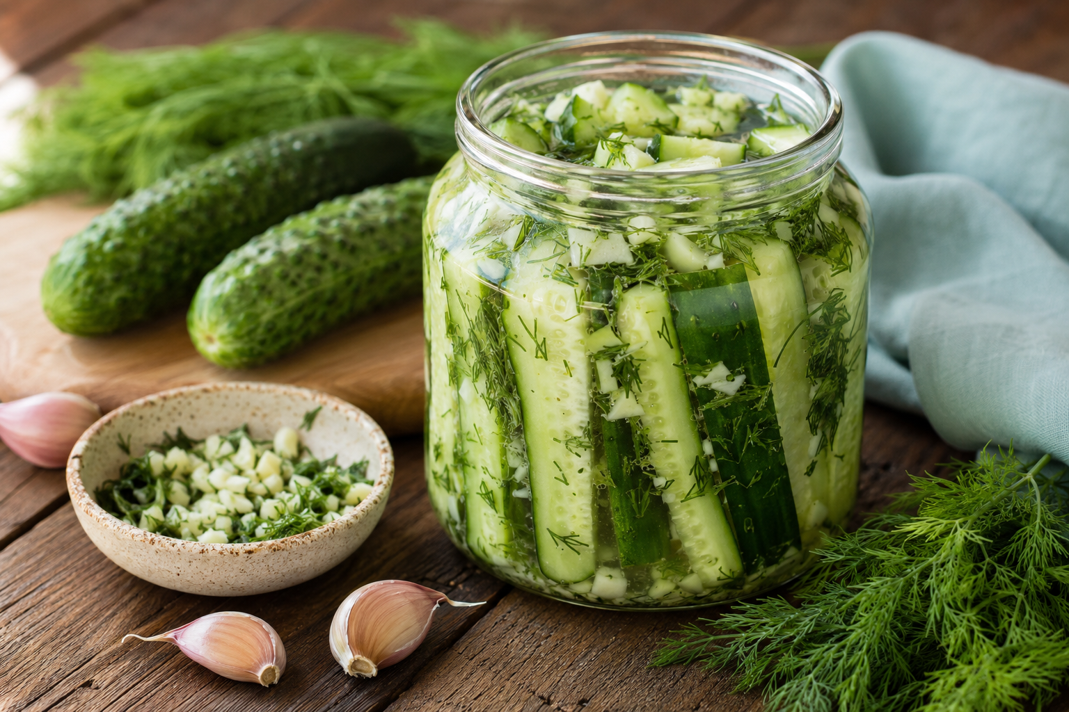¡Qué receta tan deliciosa! Una forma fácil y sabrosa de preparar pepinos en casa.