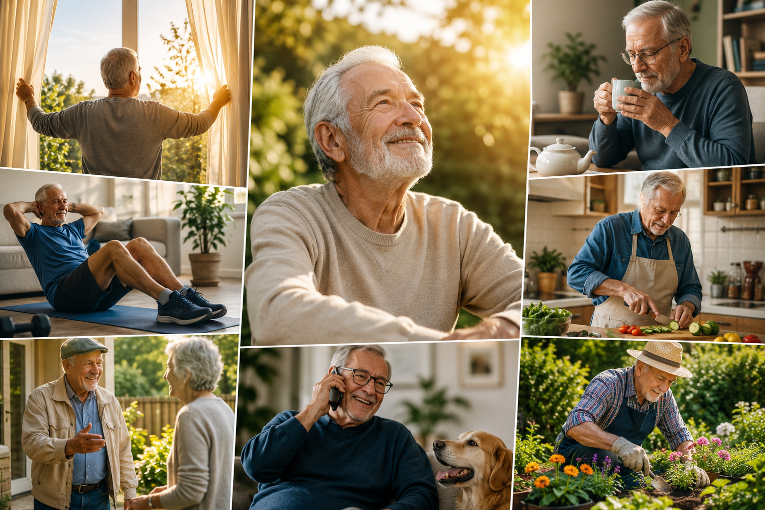 Personas de 75 a 85 años: 6 hábitos y capacidades que reflejan un estilo de vida activo y positivo.