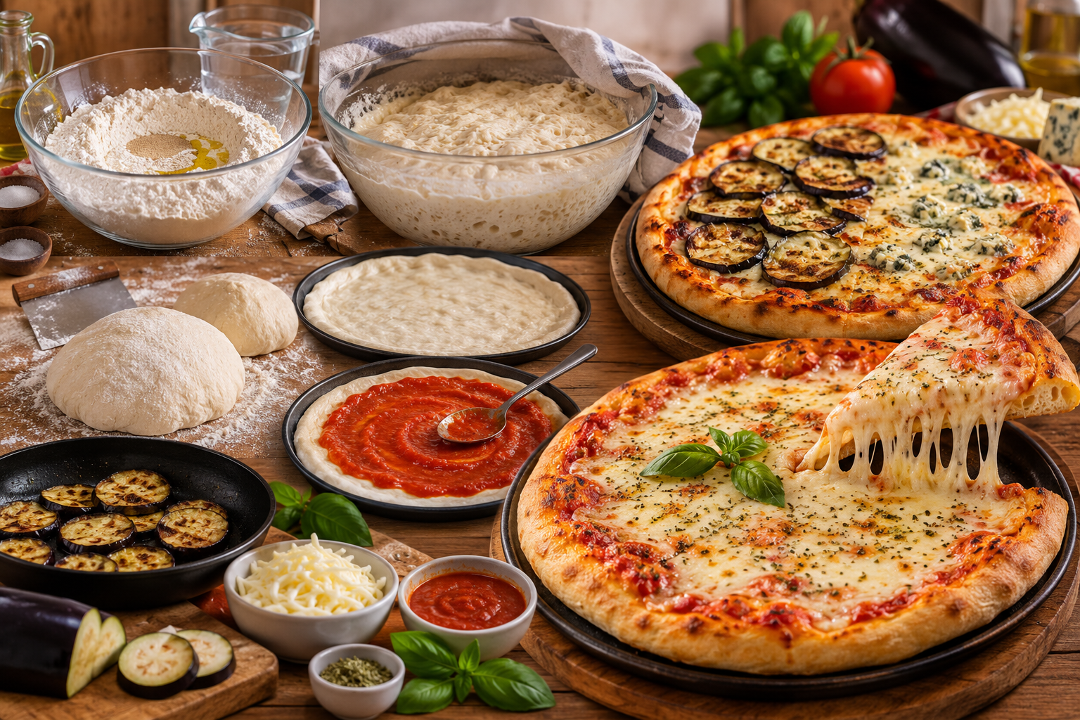 Cómo Hacer Masa de Pizza Sin Amasar | Paso a Paso y Súper Fácil