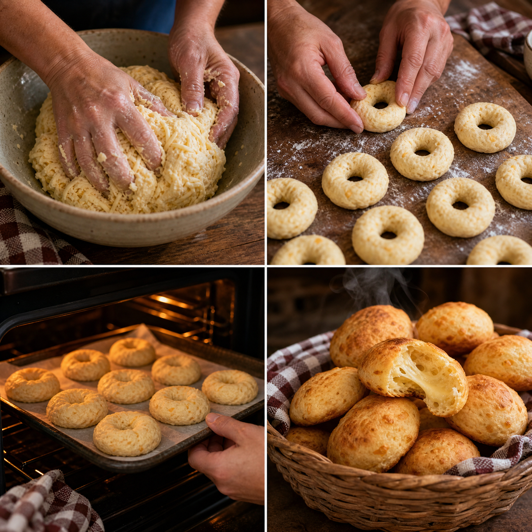 Chipá casero recién horneado, la receta paso a paso