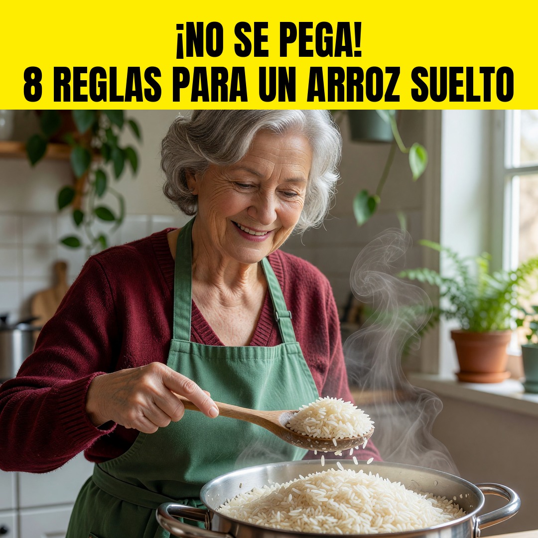 8 reglas de la abuela para que el arroz quede suelto y no se pegue