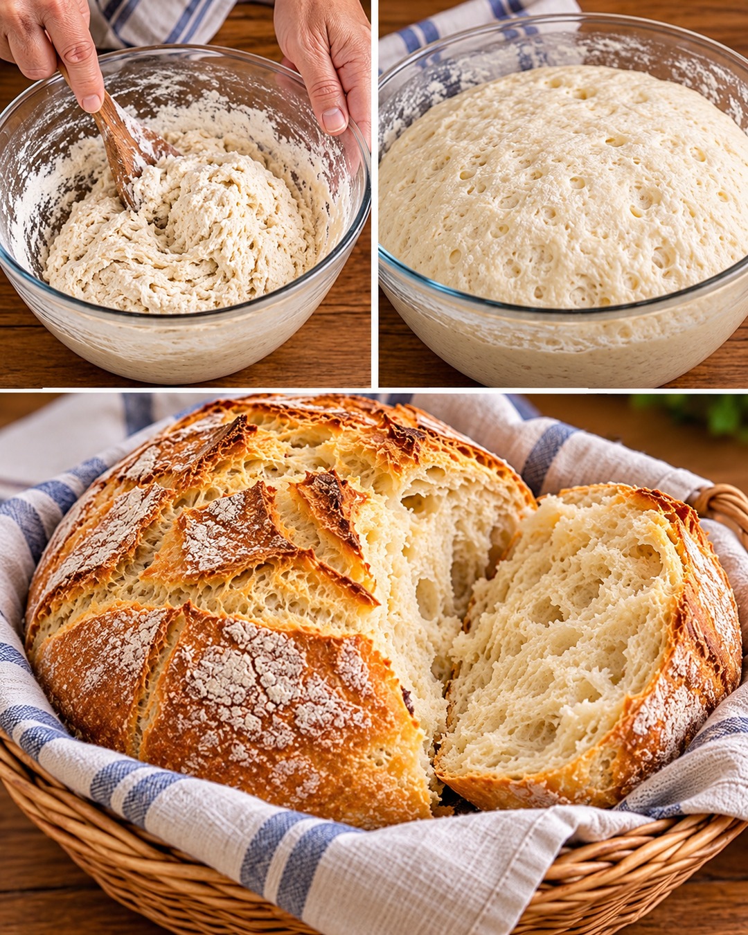 Cómo hacer pan de campo casero, crocante por fuera y tierno por dentro: receta paso a paso