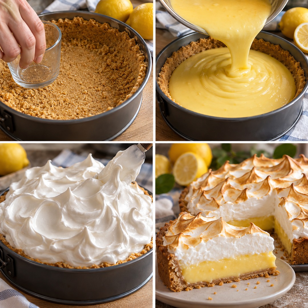 Lemon pie casero: receta original con base crocante y merengue dorado