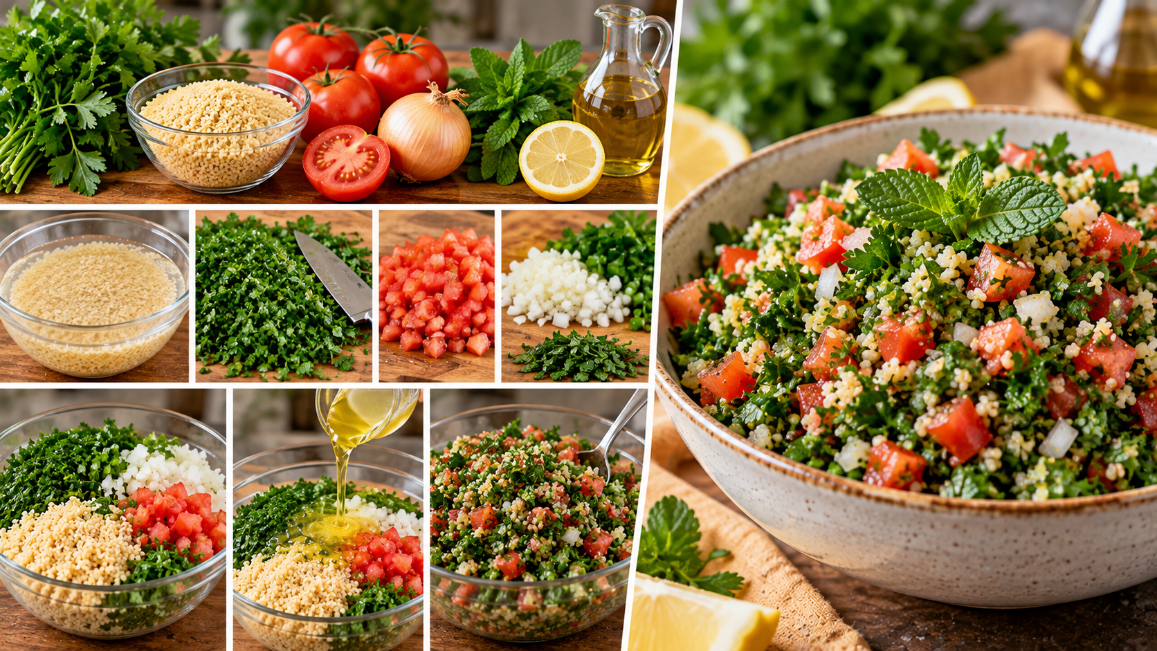 Tabule: cómo preparar la tradicional ensalada árabe con trigo burgol, perejil y verduras frescas