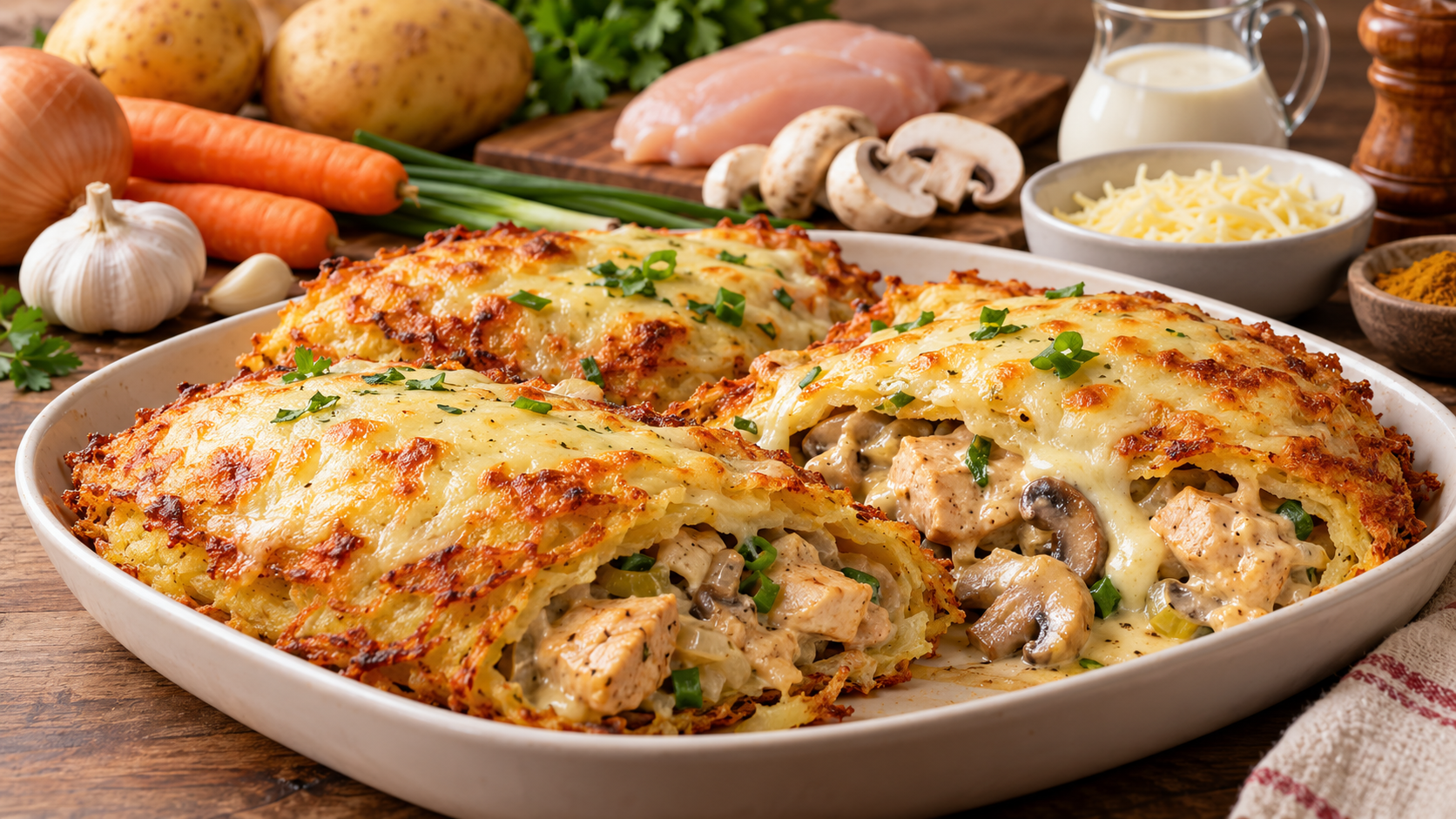 ¡Lo que preparé con papas y pechuga de pollo es una auténtica locura!