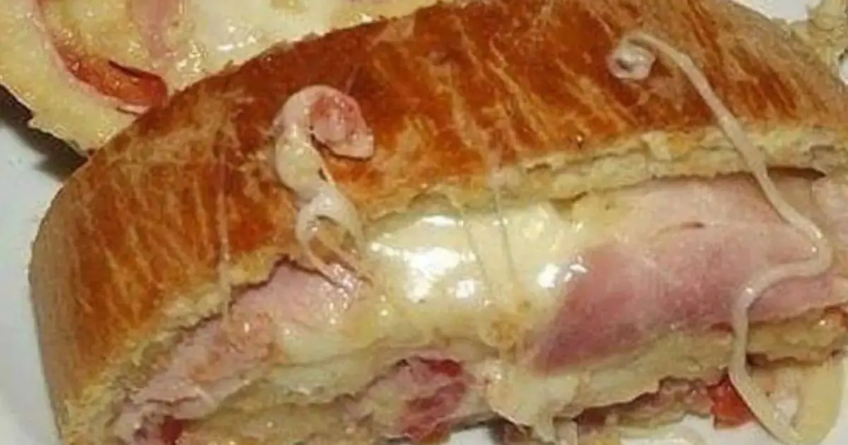 Pan Relleno De Jamón Y Queso Super Fácil De Preparar