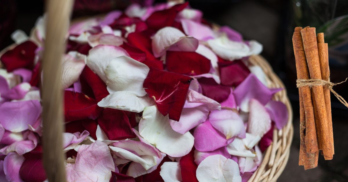Aromatizante con pétalos de rosas y canela: ideal para el baño o cuartos