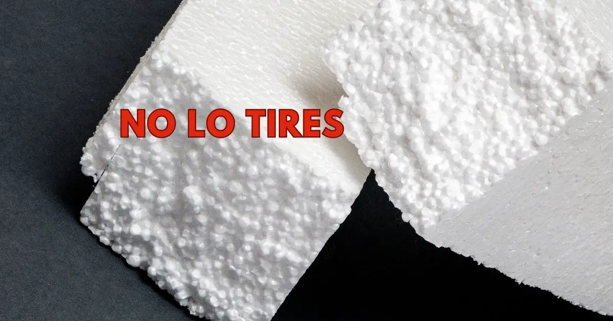 No tires el telgopor sobrante, se vuelve muy preciado cuando se reutiliza de esta manera