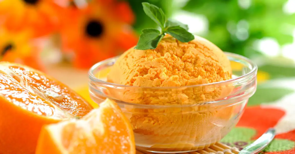 Sorbete de mandarina