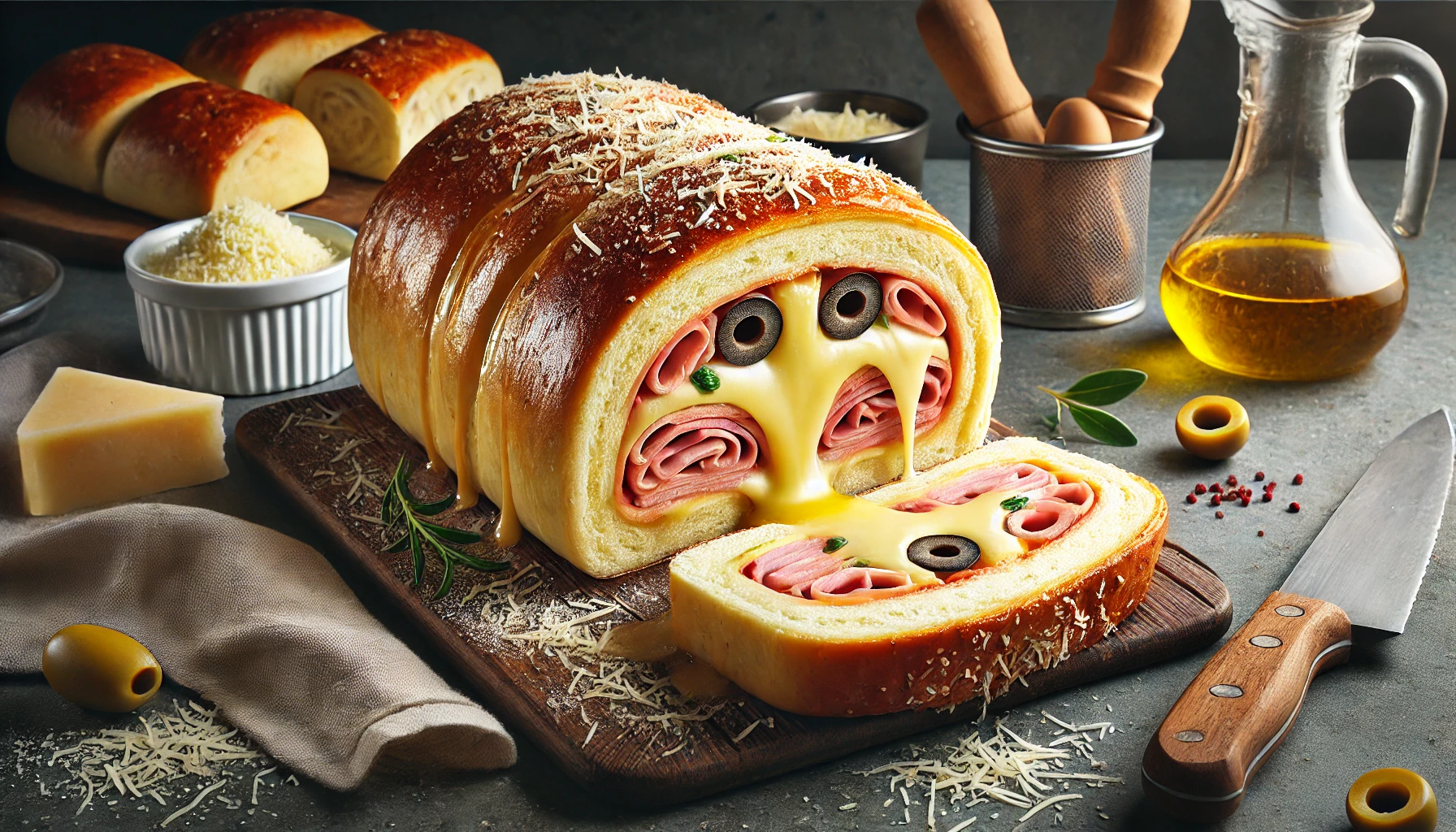 Pan Relleno de Jamón y Queso: Un Delicioso Clásico Casero