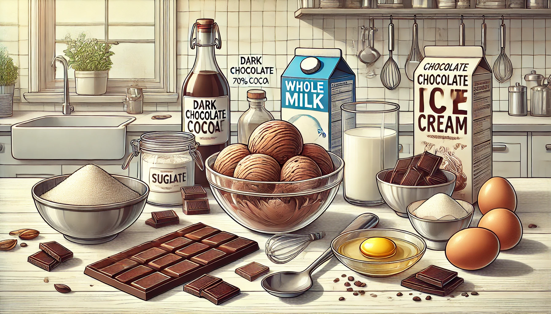 Como hacer helado de chocolate ¡Super fácil!