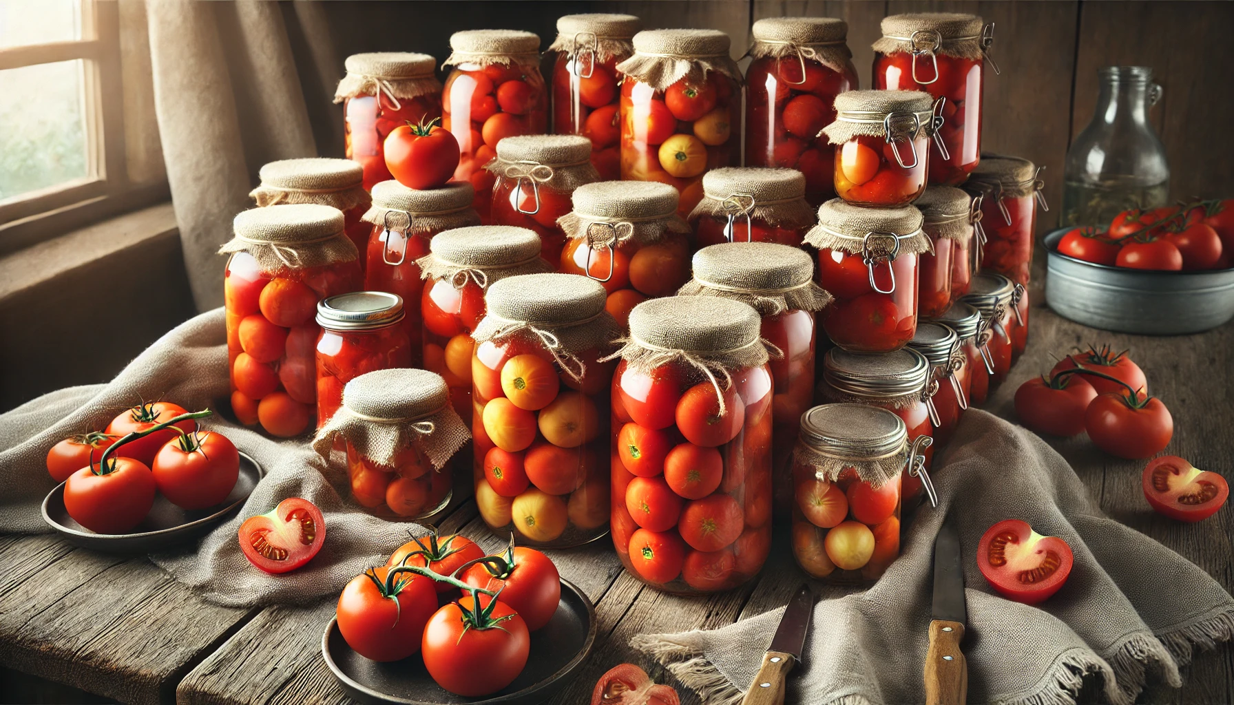 Mantener los tomates frescos durante 2 años sin agua, sal y vinagre