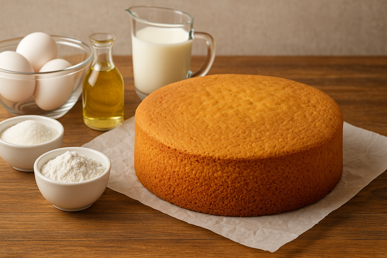 Receta de bizcochuelo para torta