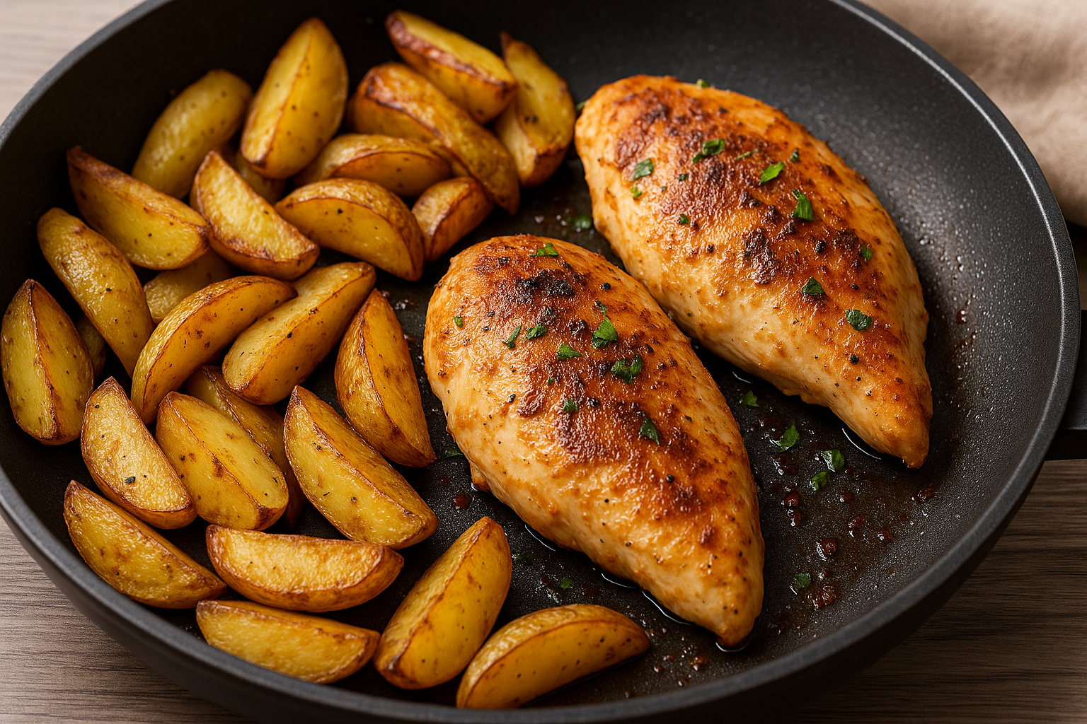 ¡Pollo y papas en una sola sartén! ¡Dos deliciosas recetas que te salvarán la cena!