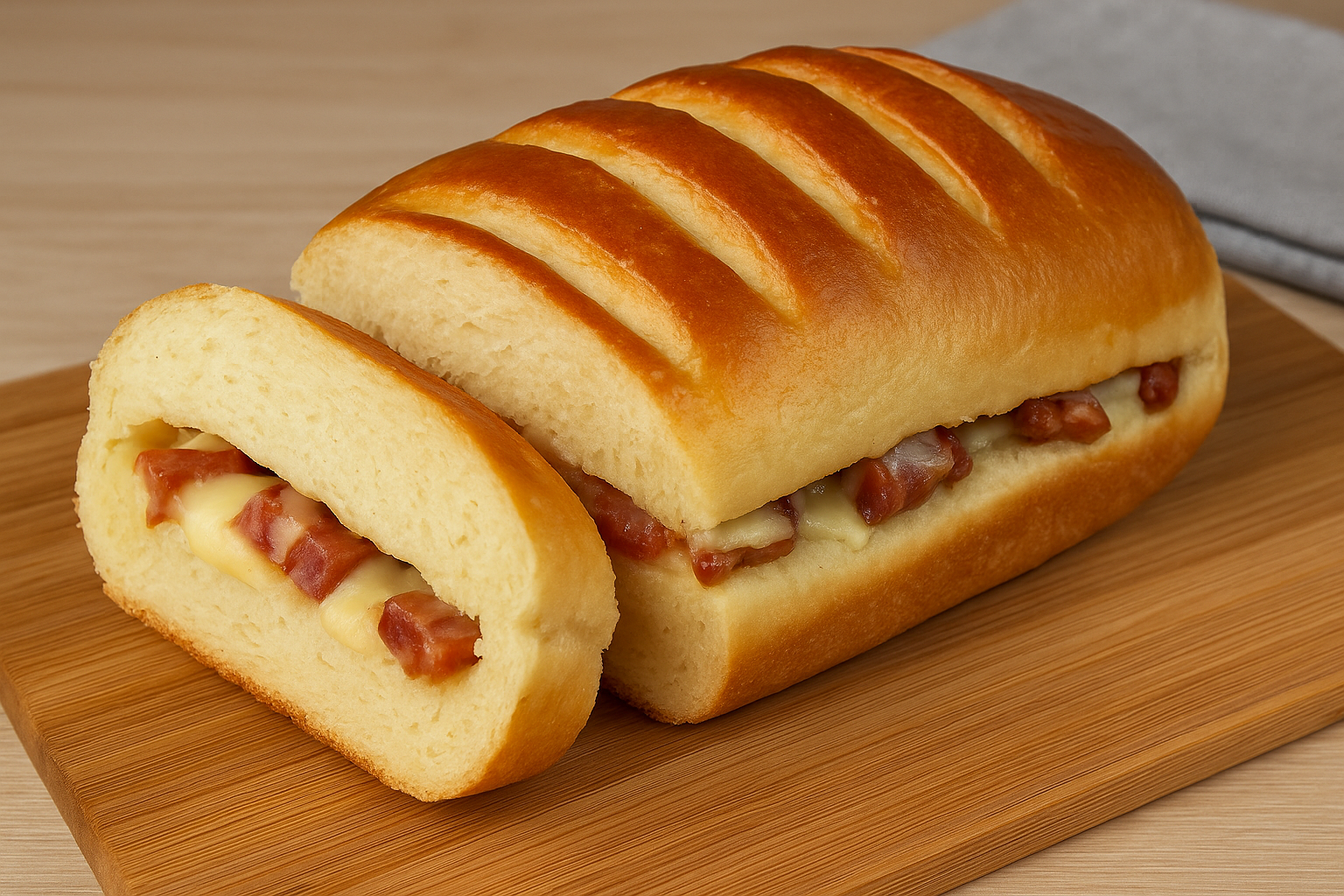 Sin leche y sin huevo, tu pan casero relleno queda suave y delicioso.