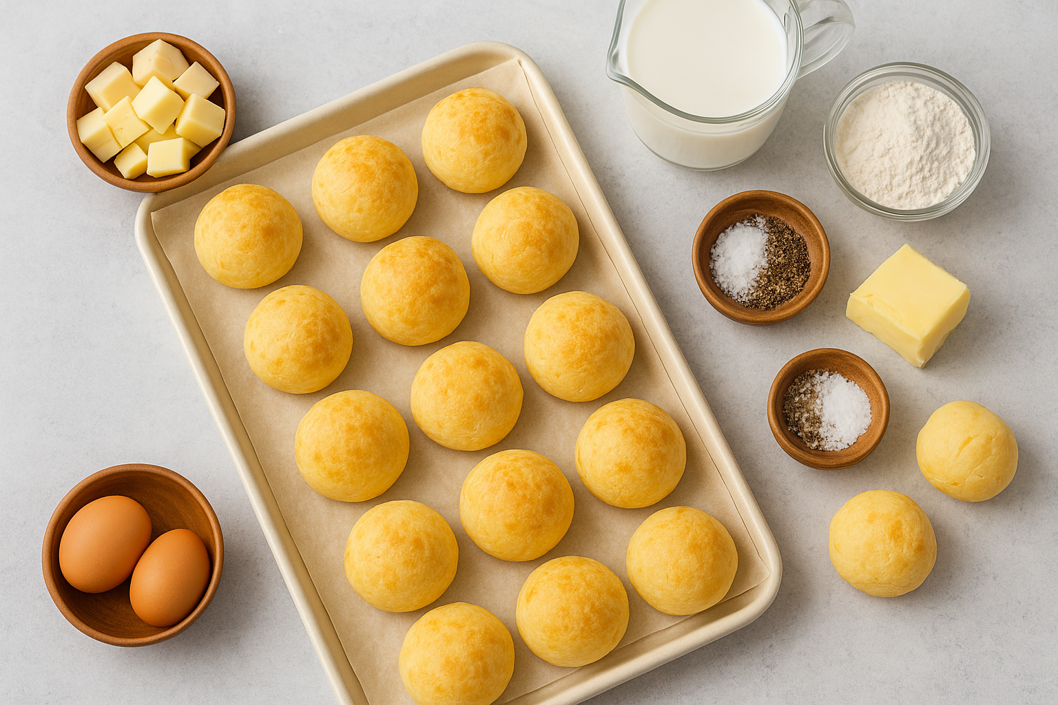 Chipacitos caseros: suaves, esponjosos y llenos de queso