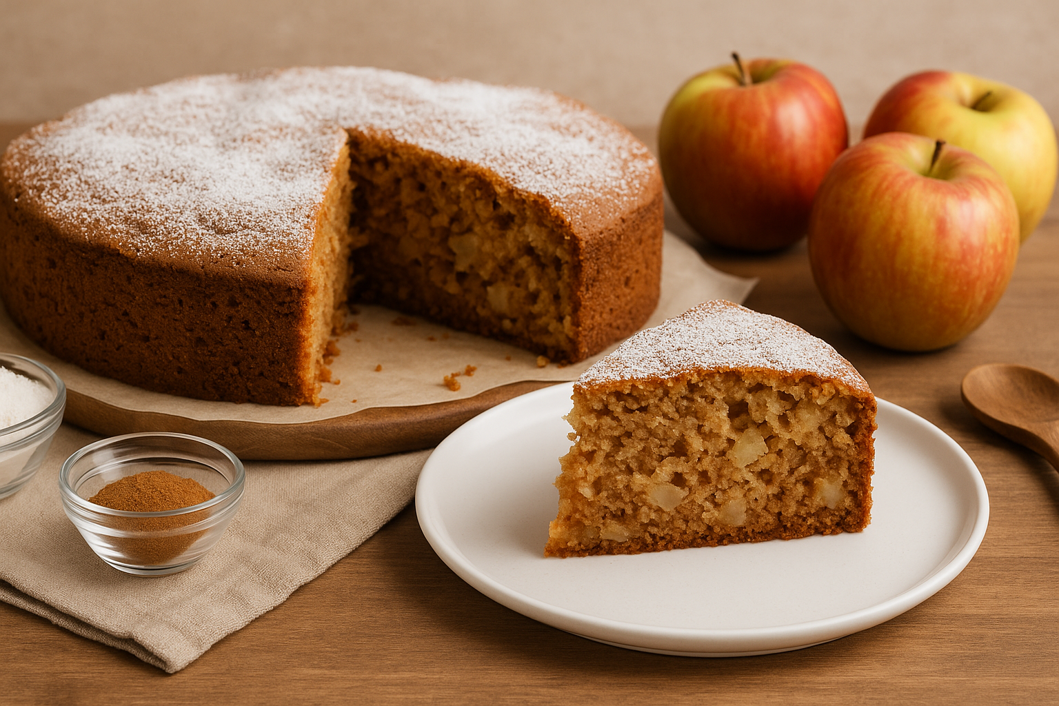 Mi madre preparaba este pastel sueco de manzana para las reuniones familiares, ¡y siempre era el primer postre en desaparecer!