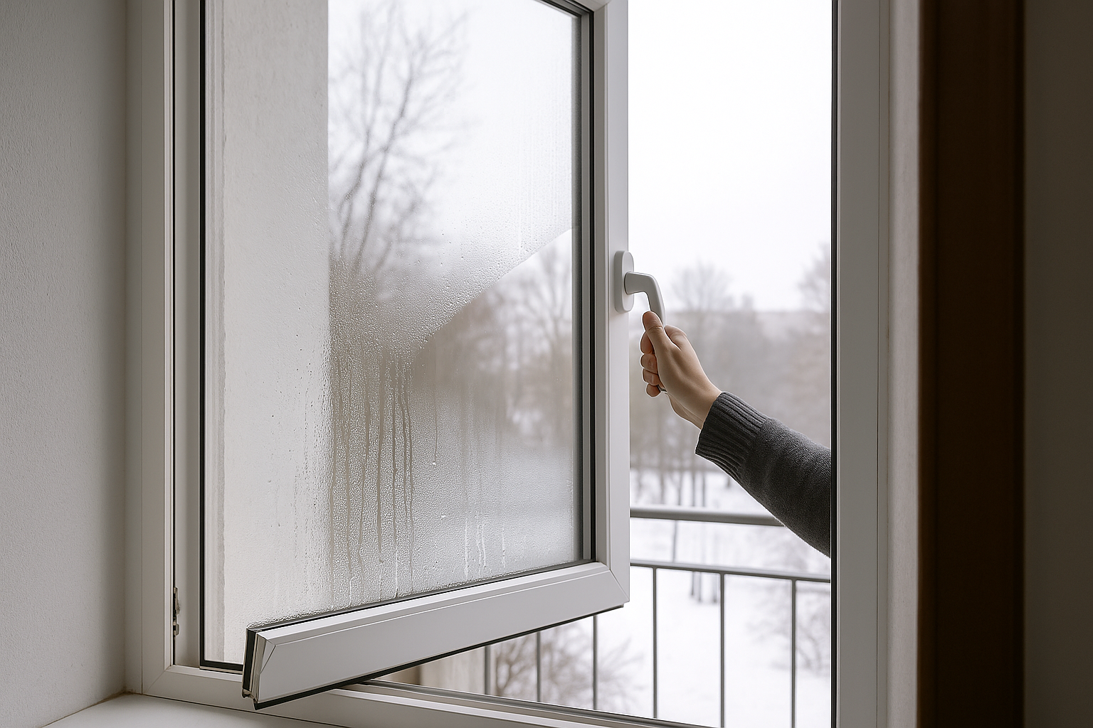 Adiós a la condensación de ventanas en el invierno con este truco.