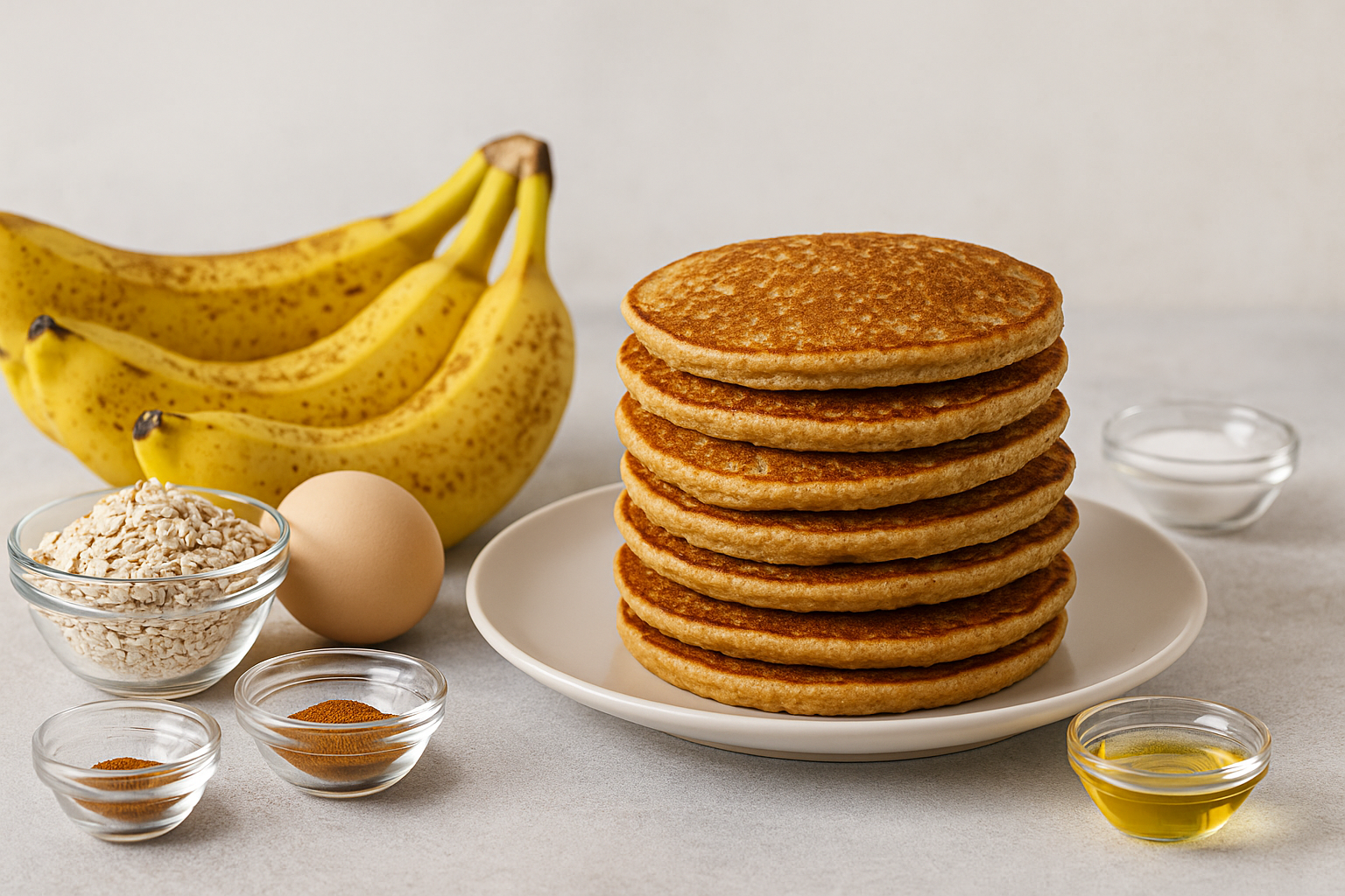 Cómo hacer Panqueques de Banana con Avena Saludables.