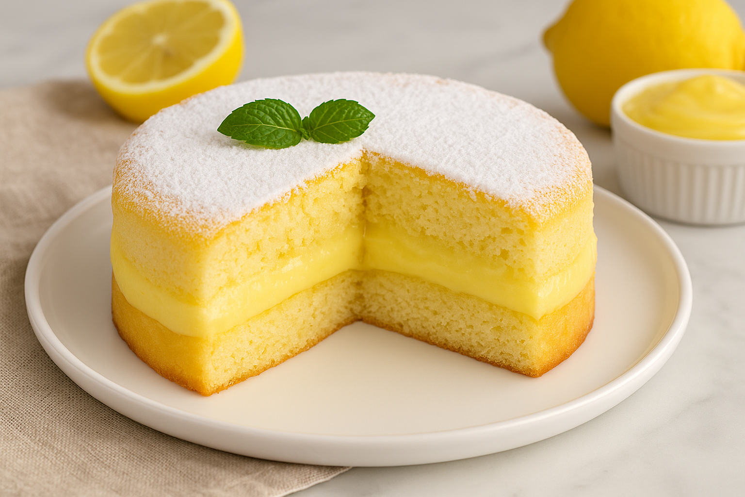 ¡El famoso pastel de limón italiano que se derrite en la boca! Sencillo y delicioso.