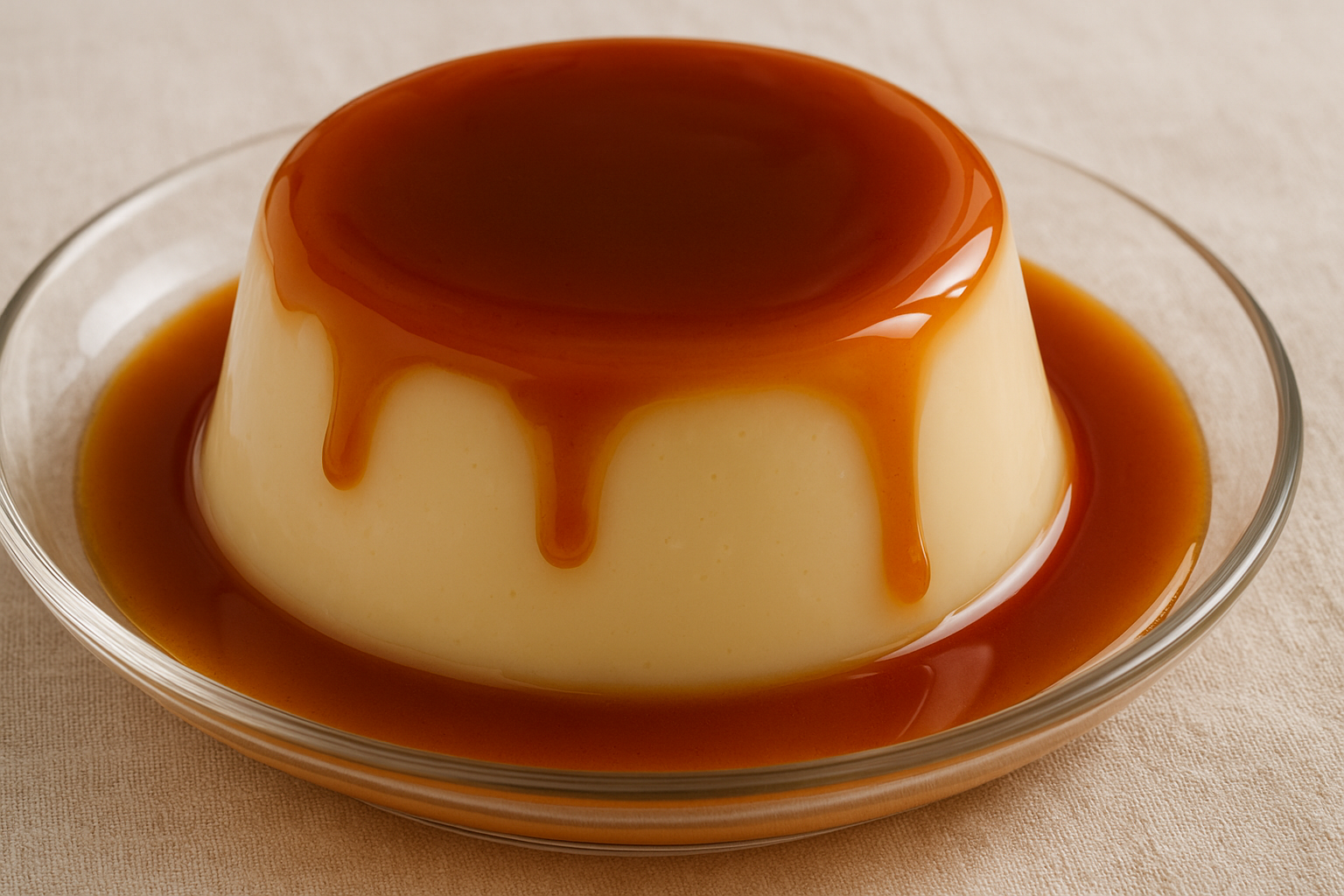 En pocos minutos, postre de maizena y leche económico con caramelo.