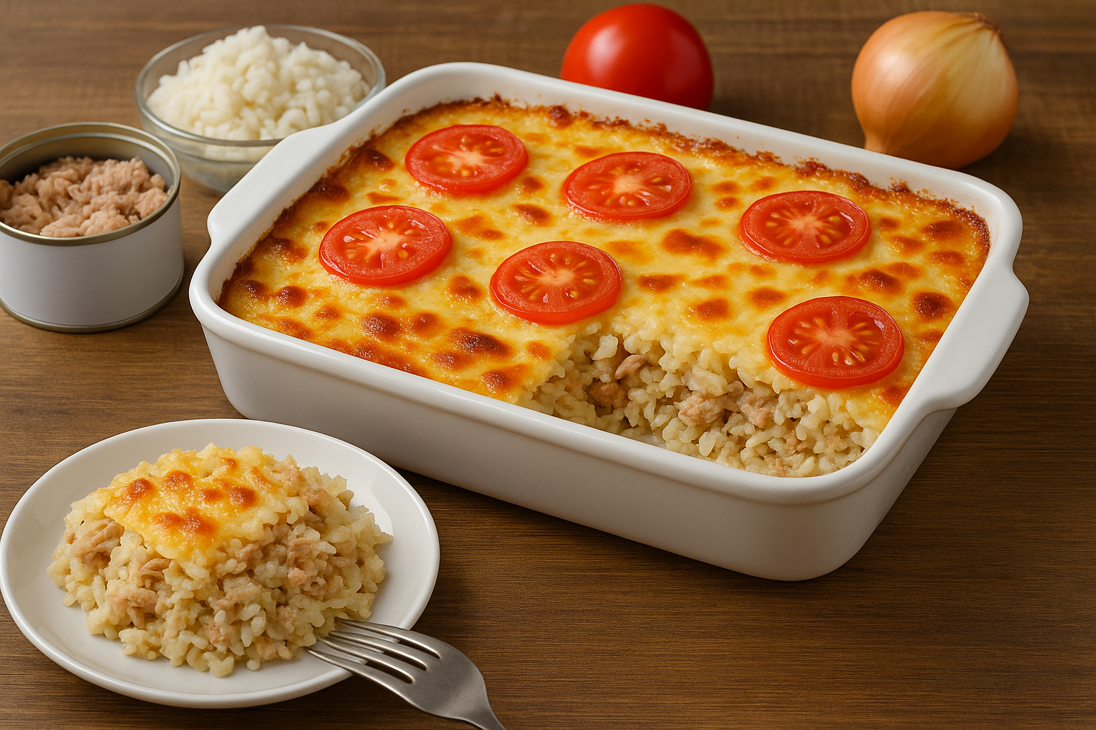 Arroz al horno con atún: una receta fácil, económica y deliciosa para toda la familia