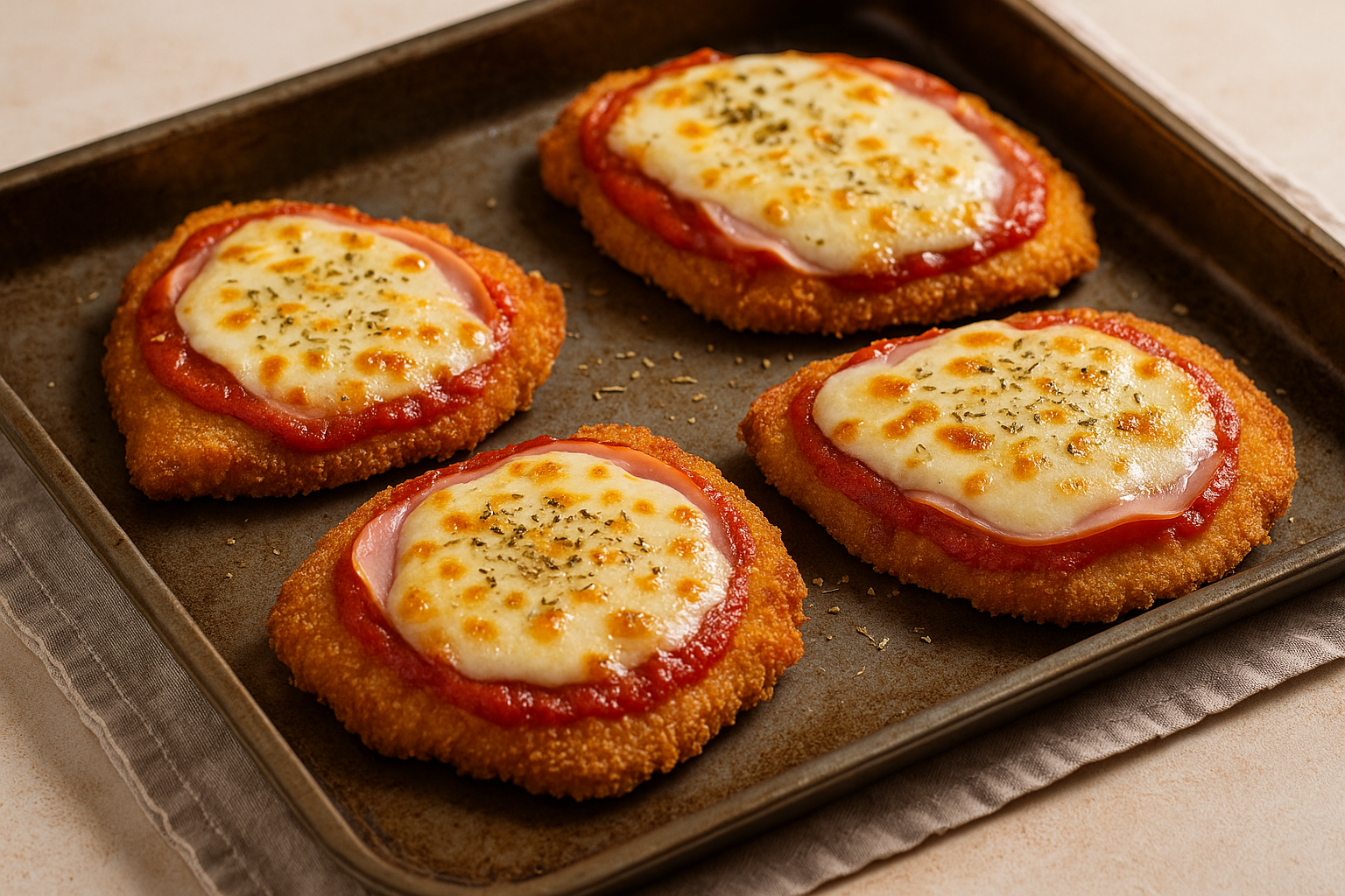 Milanesas de pollo a la napolitana al horno: una receta clásica y deliciosa