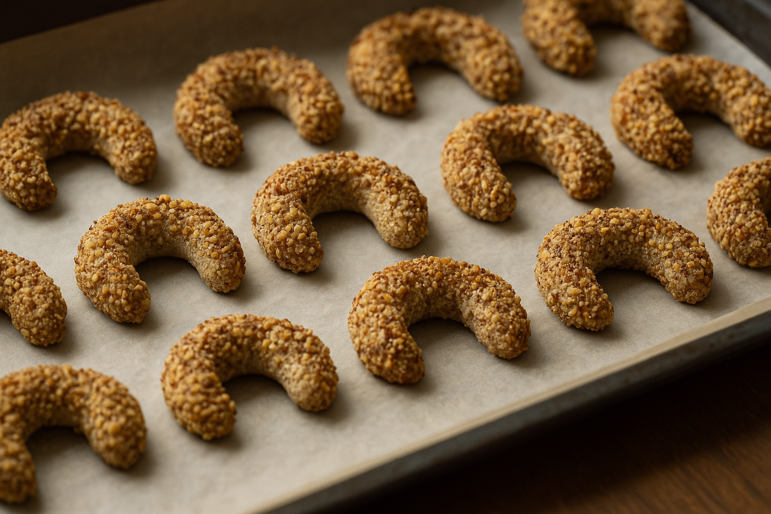 Galletas de media luna con solo 3 ingredientes ¡sin harina y sin gluten!