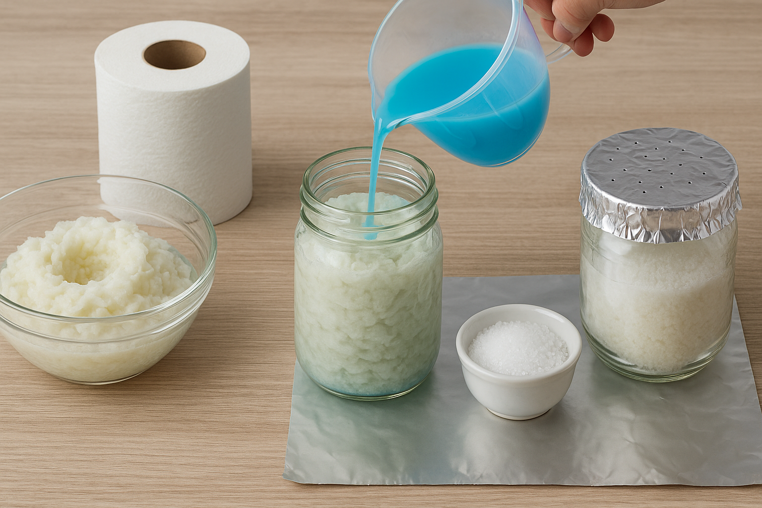 Pon agua caliente sobre el papel higiénico y mira cómo ocurre la magia.