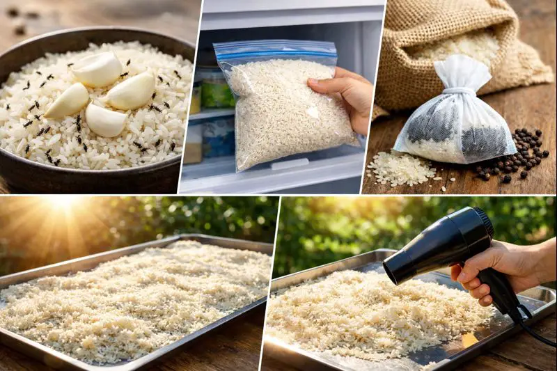 ¿Arroz lleno de gorgojos? ¡Un truco de 2 minutos de un vendedor de arroz para eliminarlos!