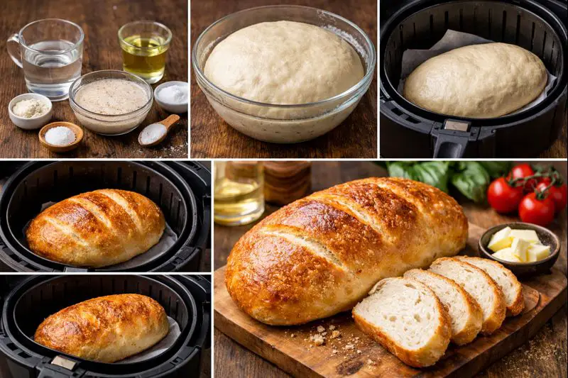 Desde que compré una freidora de aire, ¡ya no compro pan! ¡Cualquiera puede hacer este pan casero!