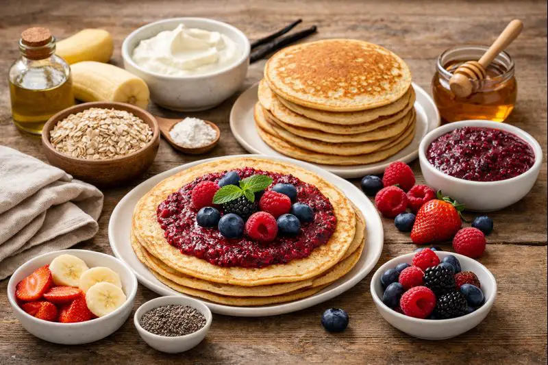 Panqueques de Yogur: Sin Huevo, Sin Harina, Sin Azúcar.