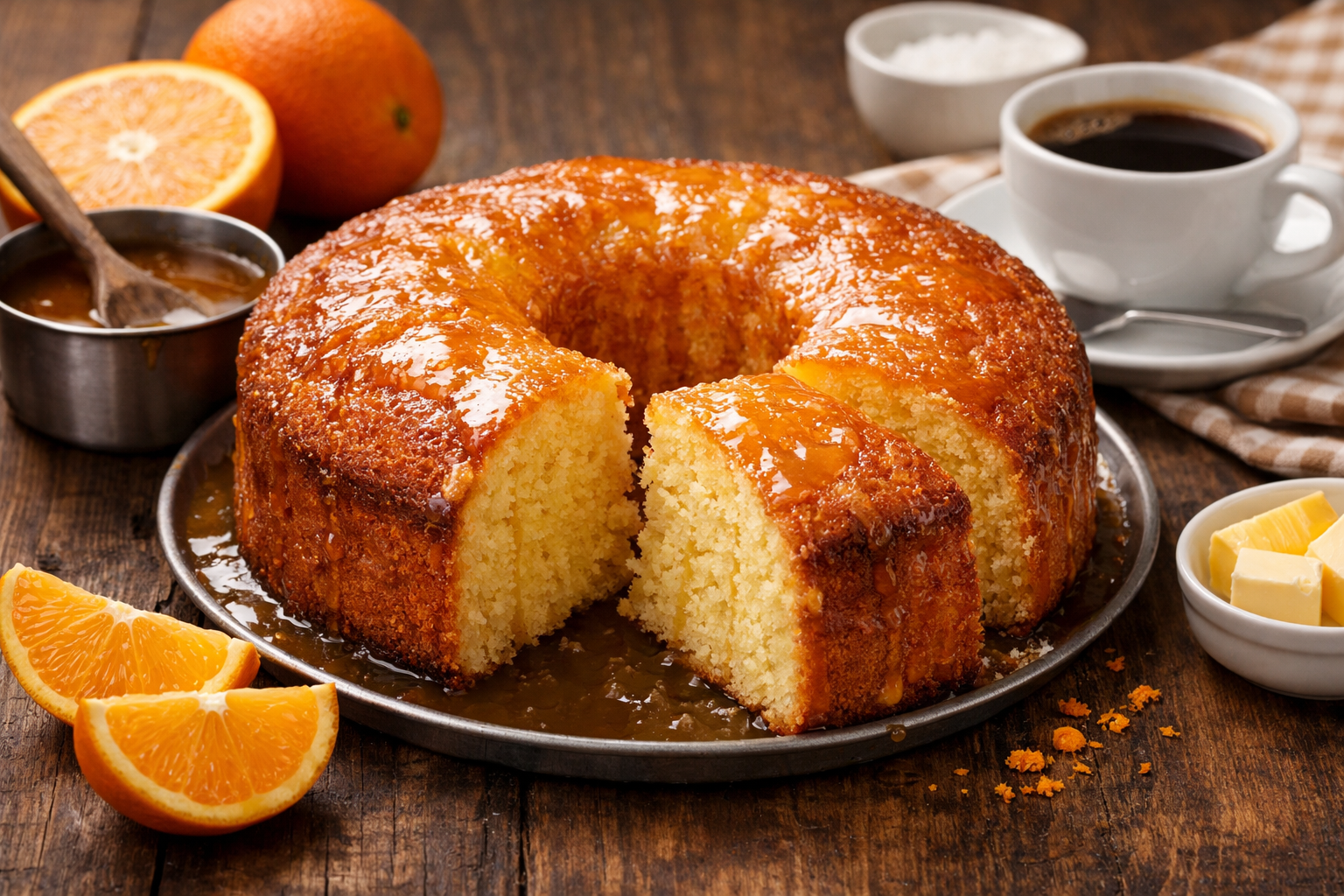 En 3 minutos tienes listo este bizcocho de naranja esponjoso y fácil, con pocos ingredientes.