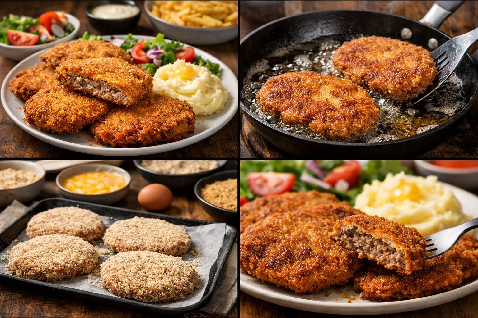 Milanesa casera de carne picada: una receta simple, económica y deliciosa.