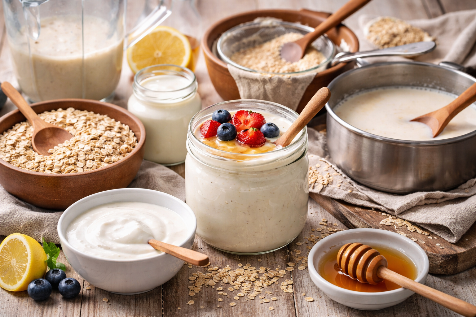¡Yogur de avena! ¡Prepara yogur casero rico en probióticos con solo 2 ingredientes!