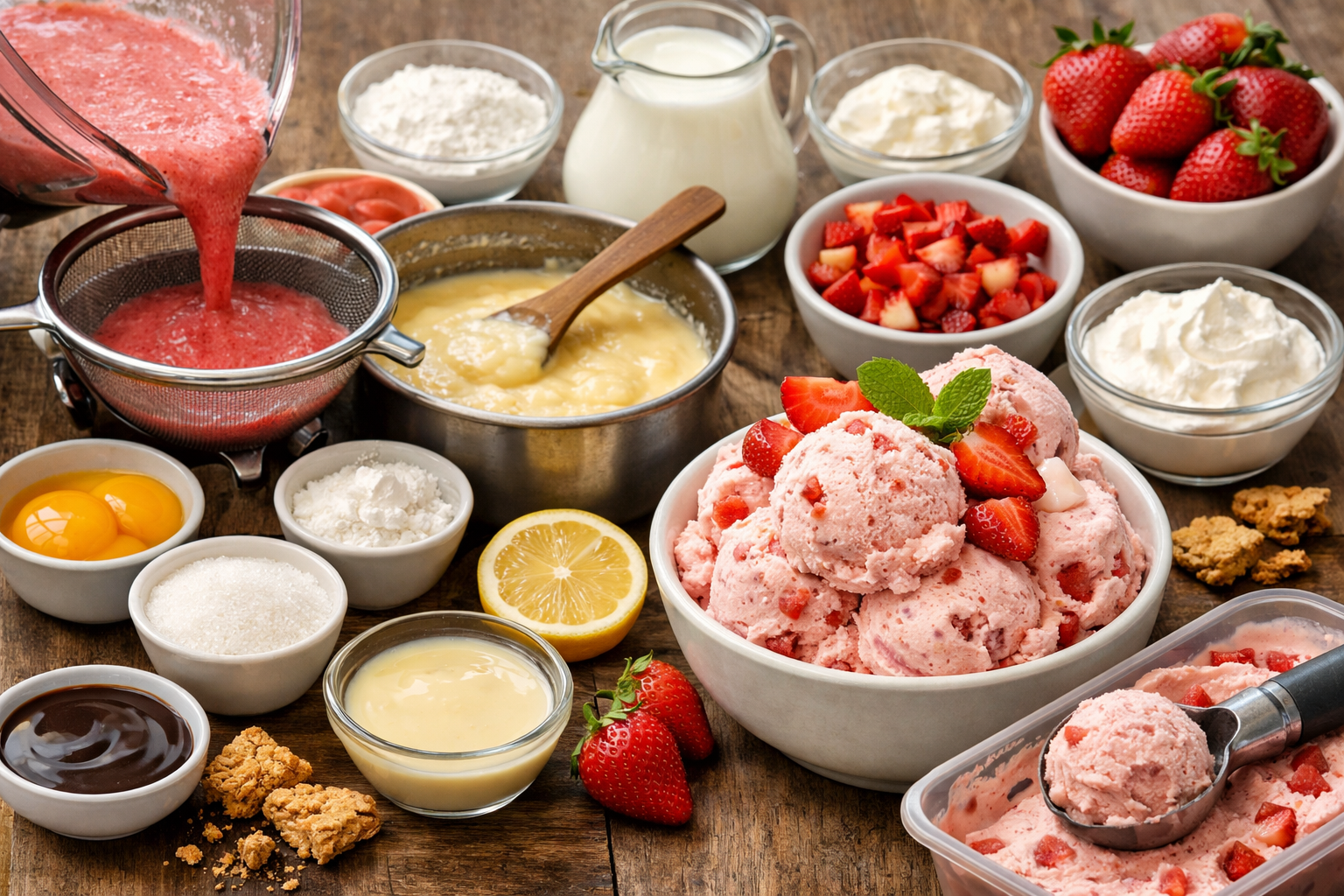 Cómo preparar helado casero estilo italiano de forma sencilla y deliciosa.