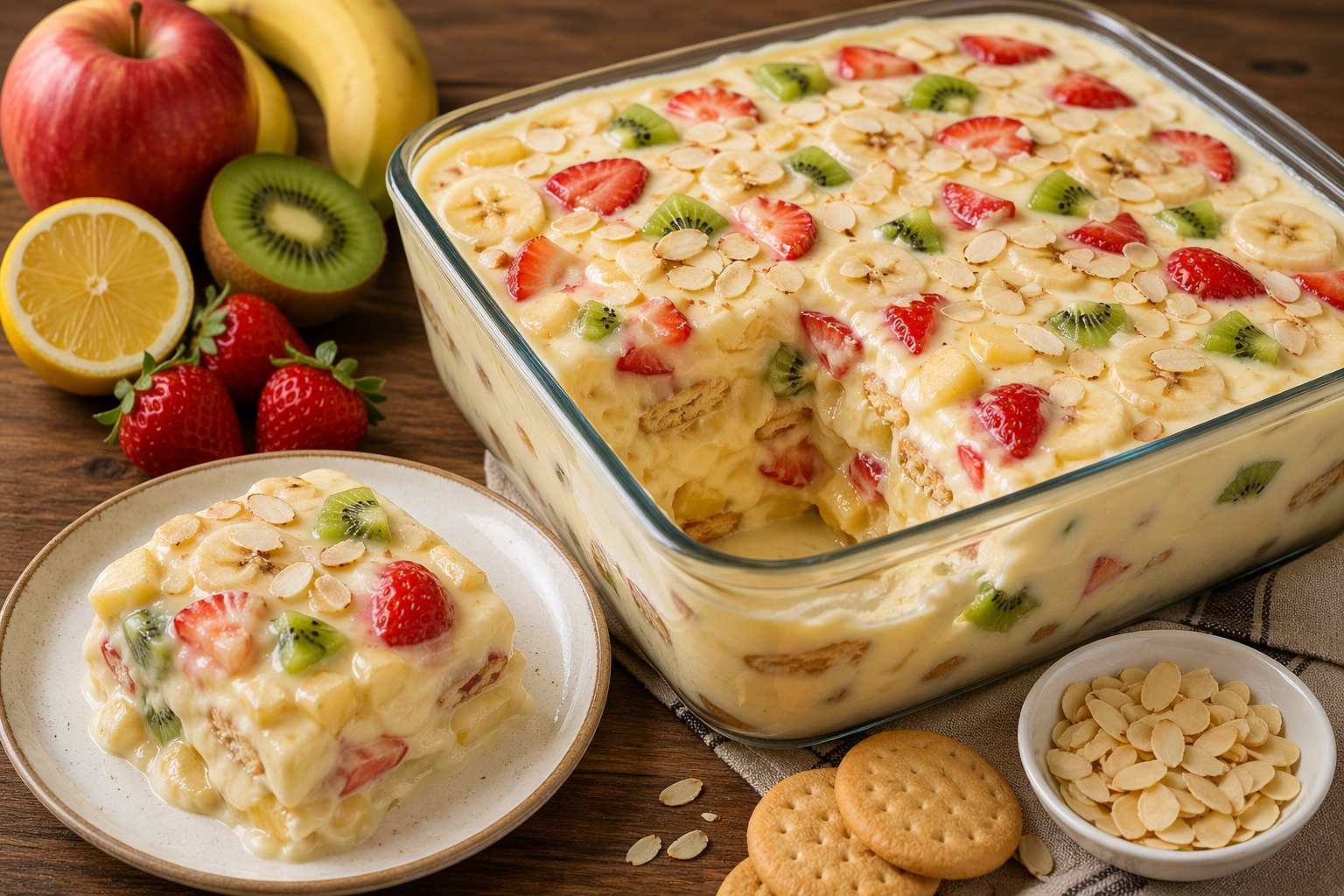 Solo leche y fruta: un postre delicioso listo en 5 minutos para preparar ahora mismo.