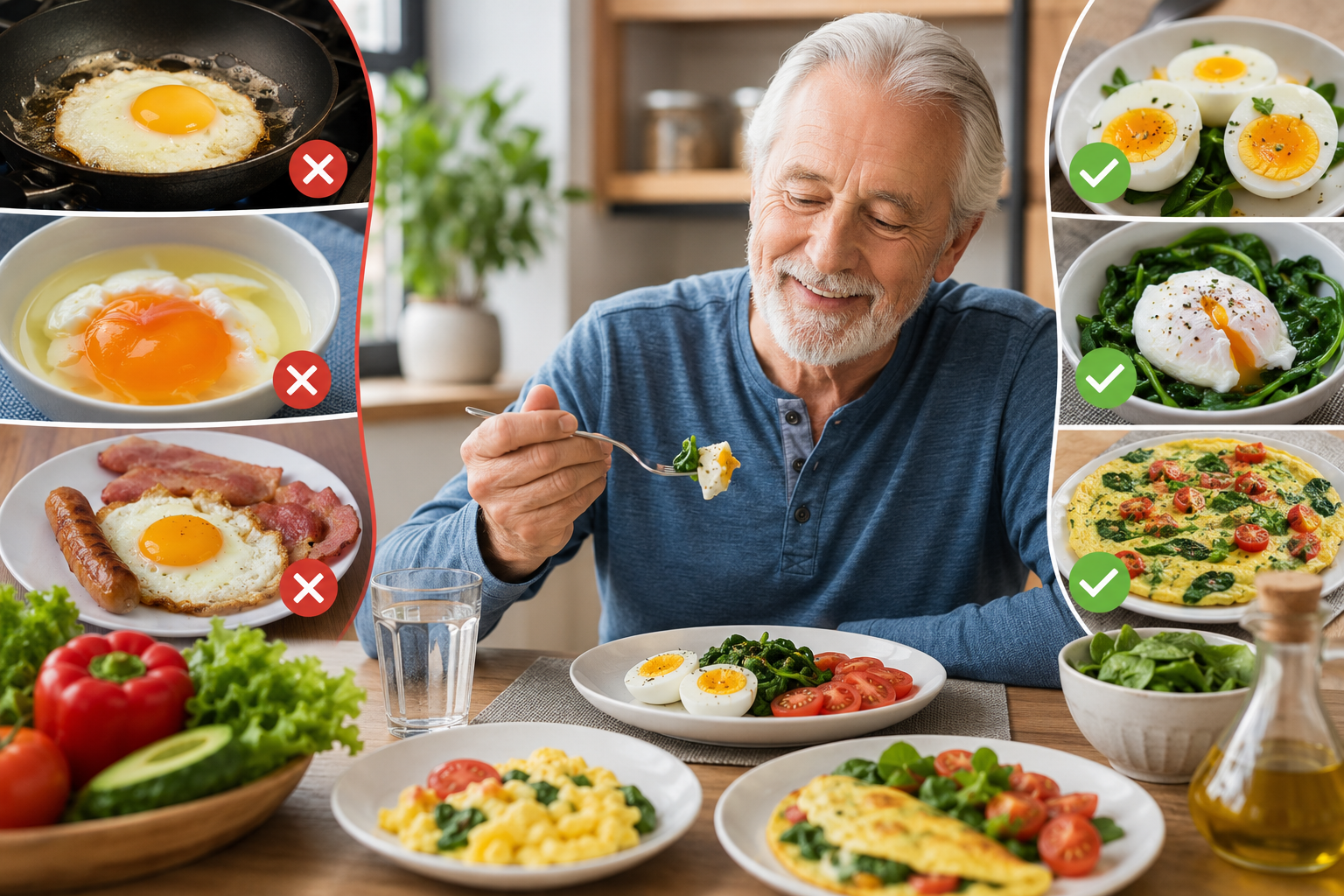 Cómo consumir huevos después de los 60 años: consejos para una alimentación equilibrada y saludable.