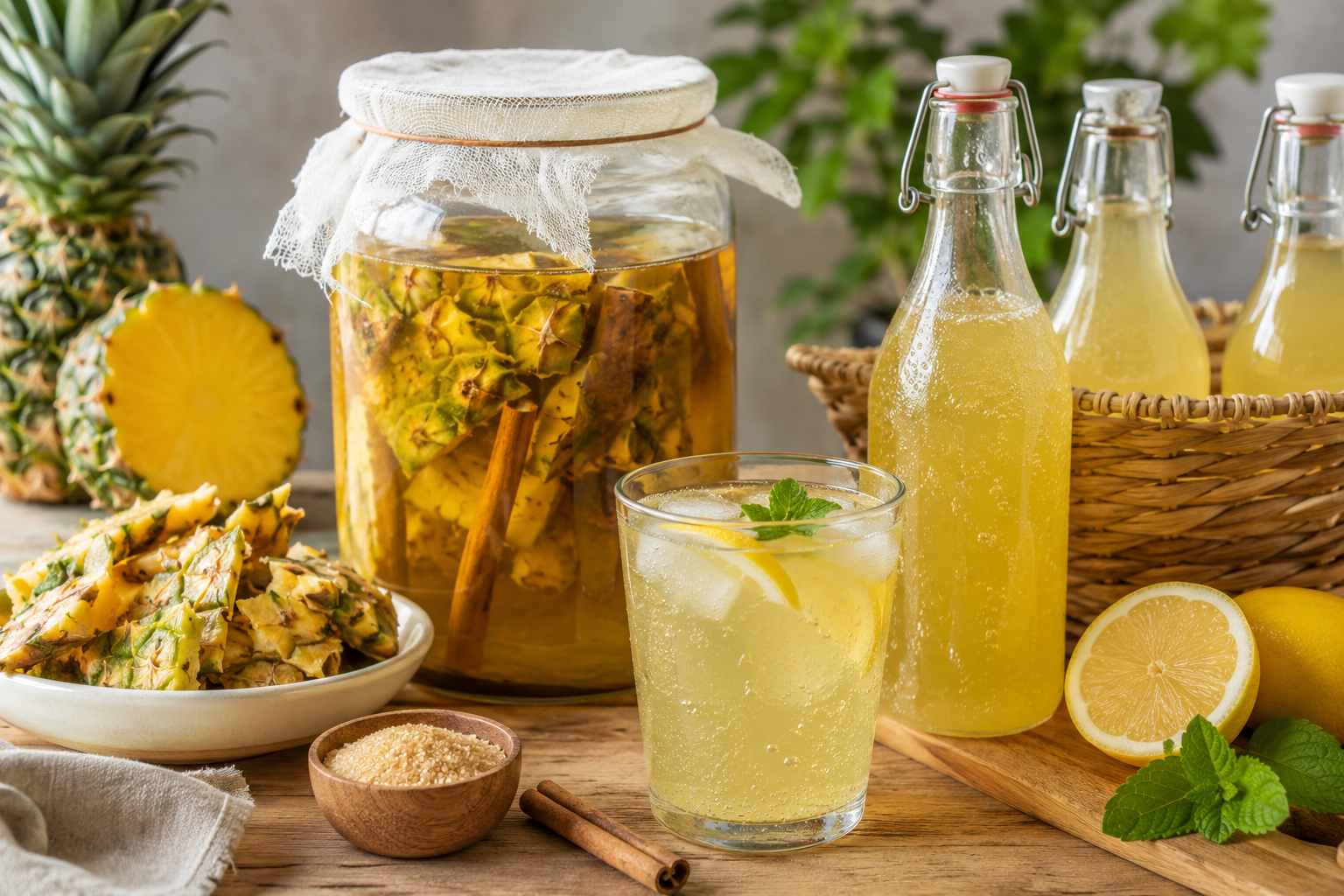 Dejé las gaseosas con esta bebida probiótica casera: refrescante y beneficiosa para la salud digestiva.