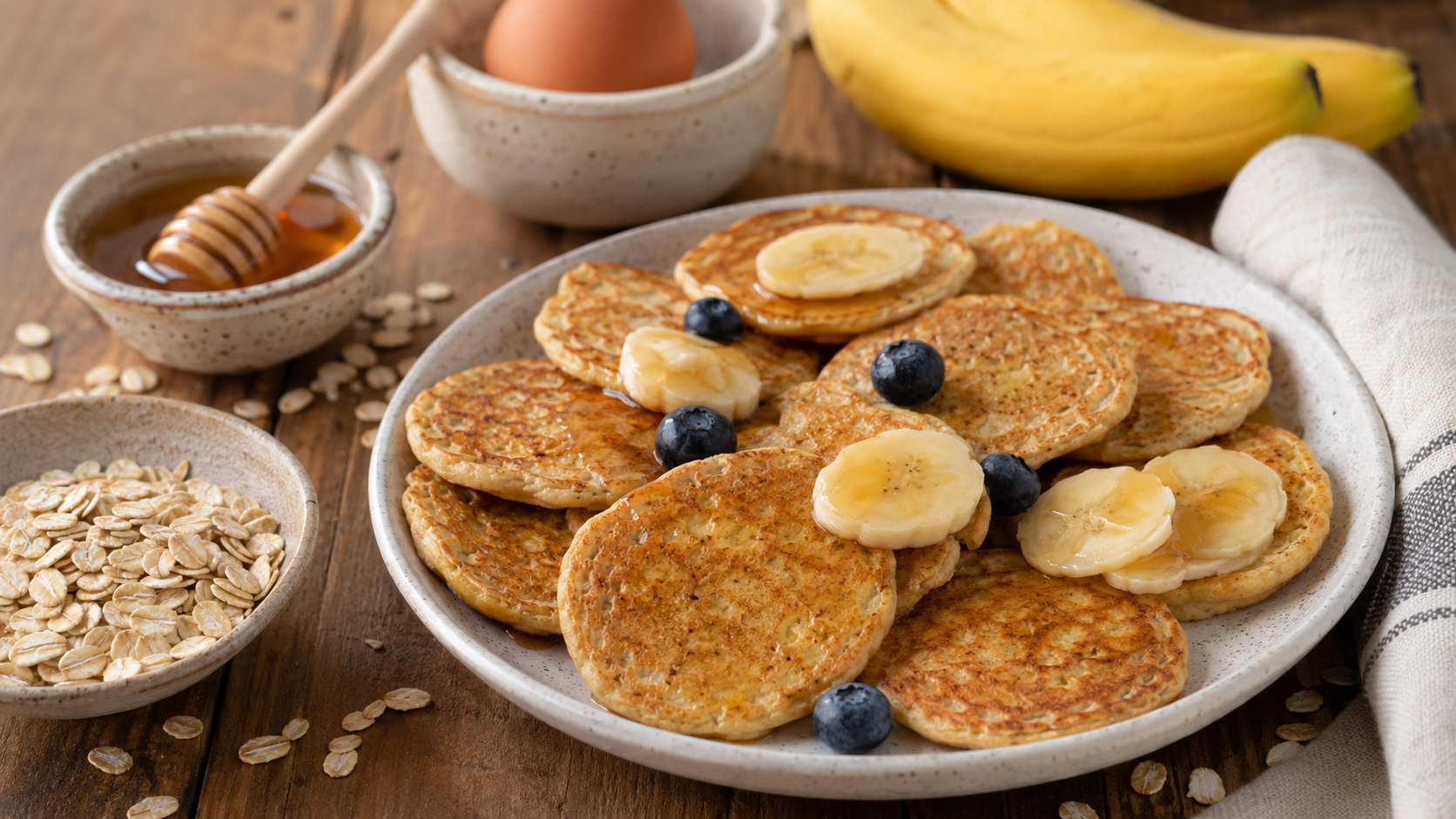 Con solo 1 taza de avena y 1 huevo, prepara esta receta de desayuno fácil y sin azúcar.