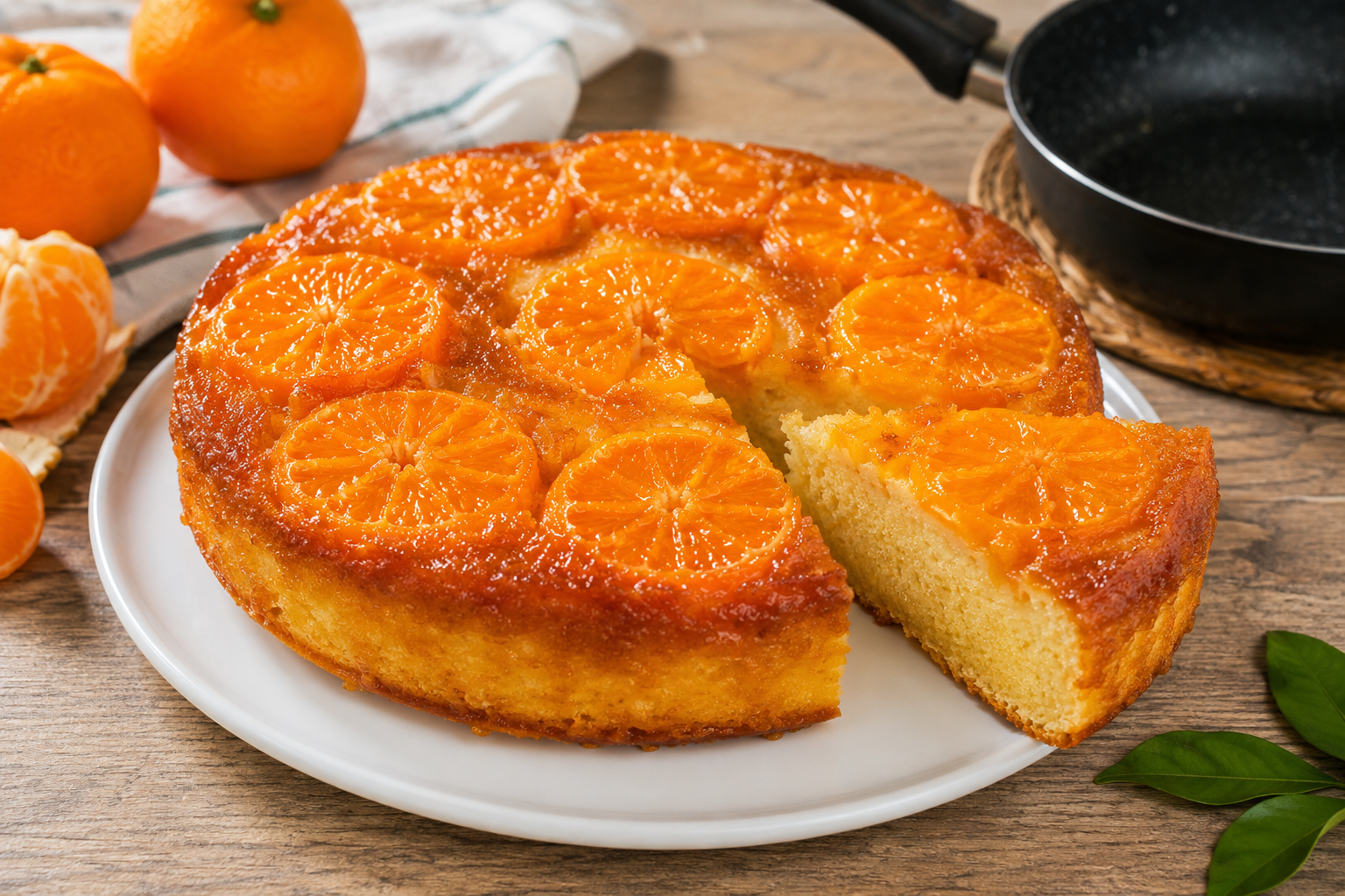 Coloca una mandarina en la sartén y descubre un postre increíble sin necesidad de horno.